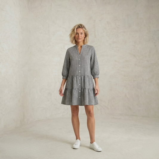 Brittany | Button Front mini obleka