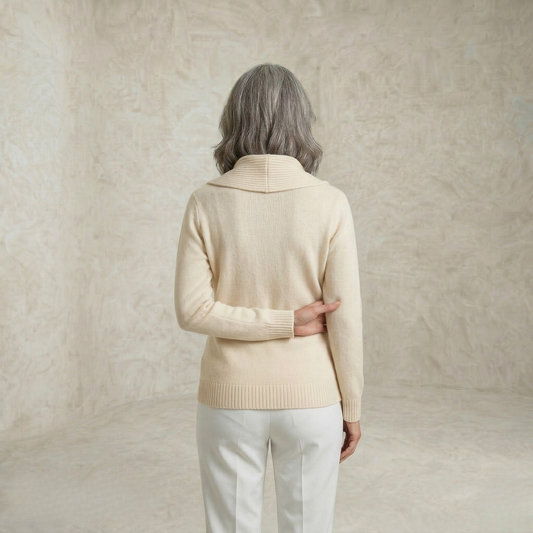 Delilah | Pleated Collar pulover