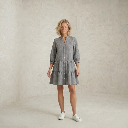 Brittany | Button Front mini obleka