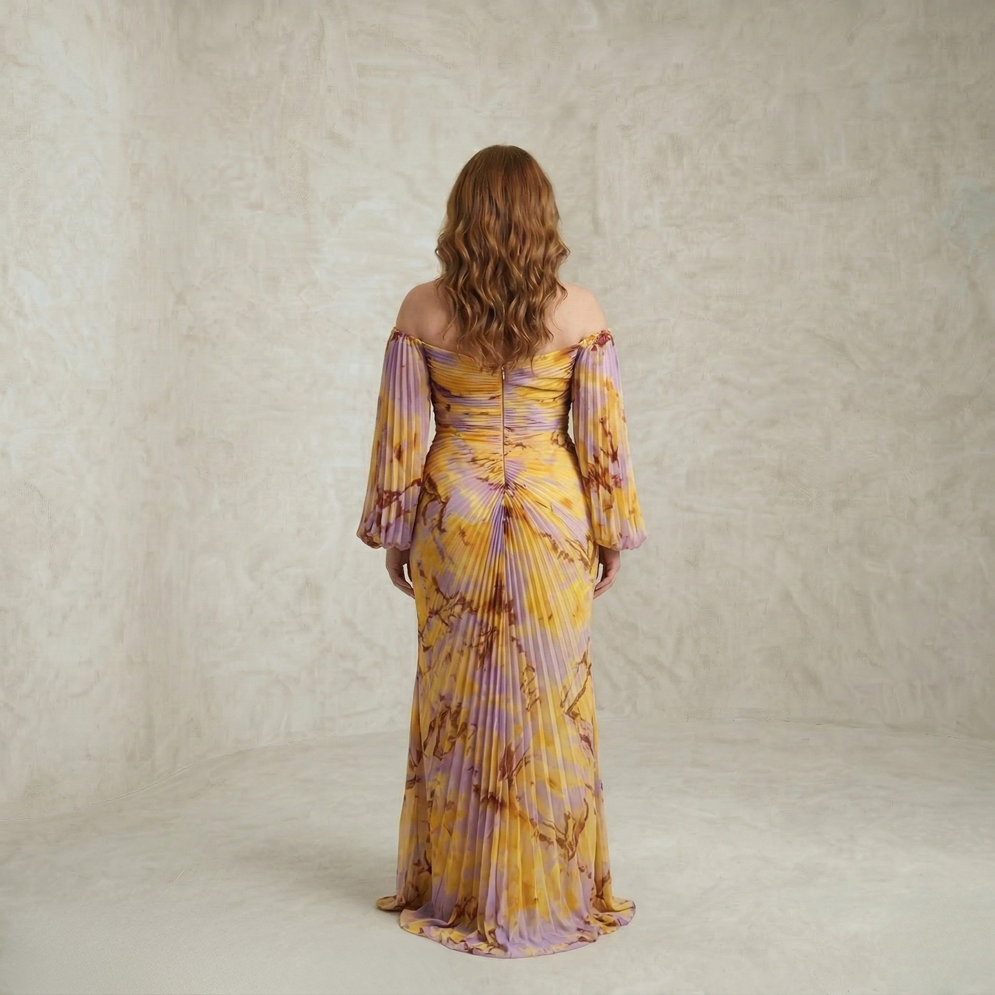 Camila – Elegantna obleka z golimi rameni
