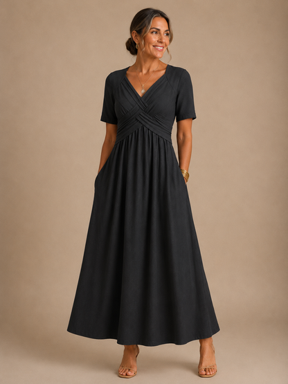 Angeli | Elegantna midi obleka za vsakdan in priložnosti