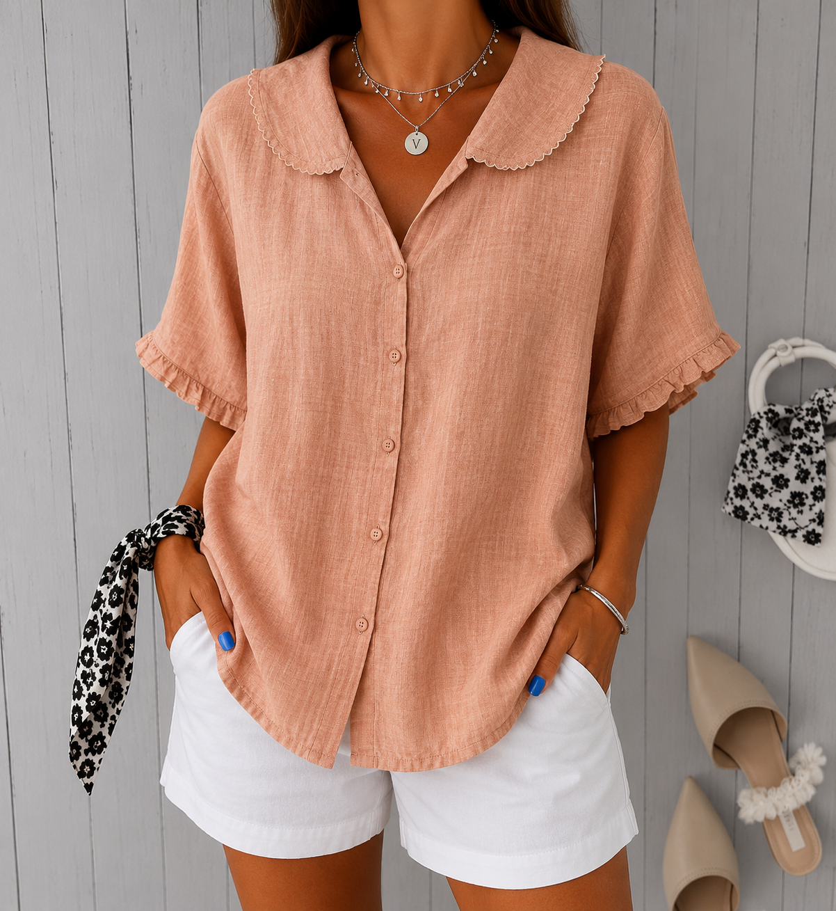 Khloe | Elegantna bluza z nežnimi detajli