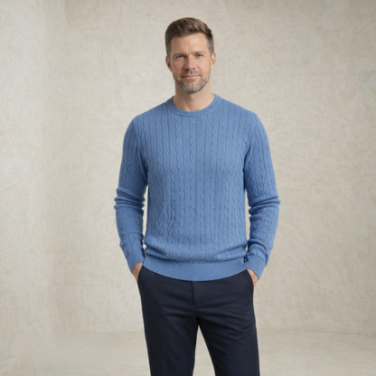 Daniel | kabelska Pletena Crewneck Pletena pulover
