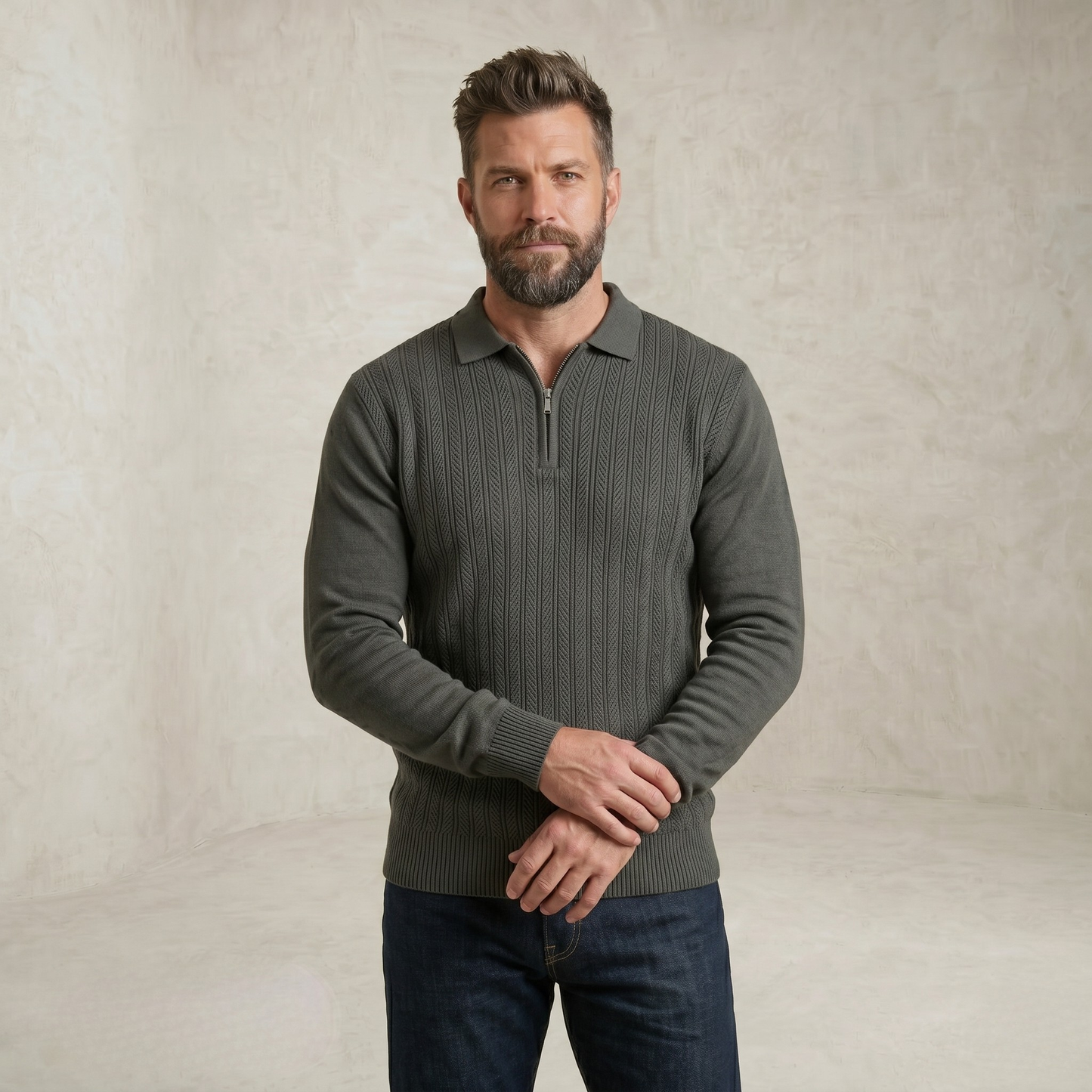 Dean | jesenska Sproščen Polo pulover