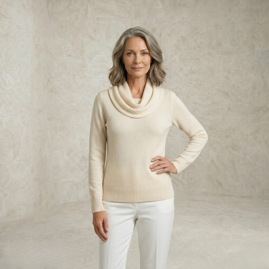 Delilah | Pleated Collar pulover