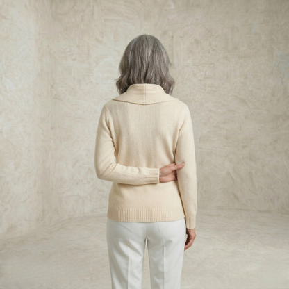Delilah | Pleated Collar pulover