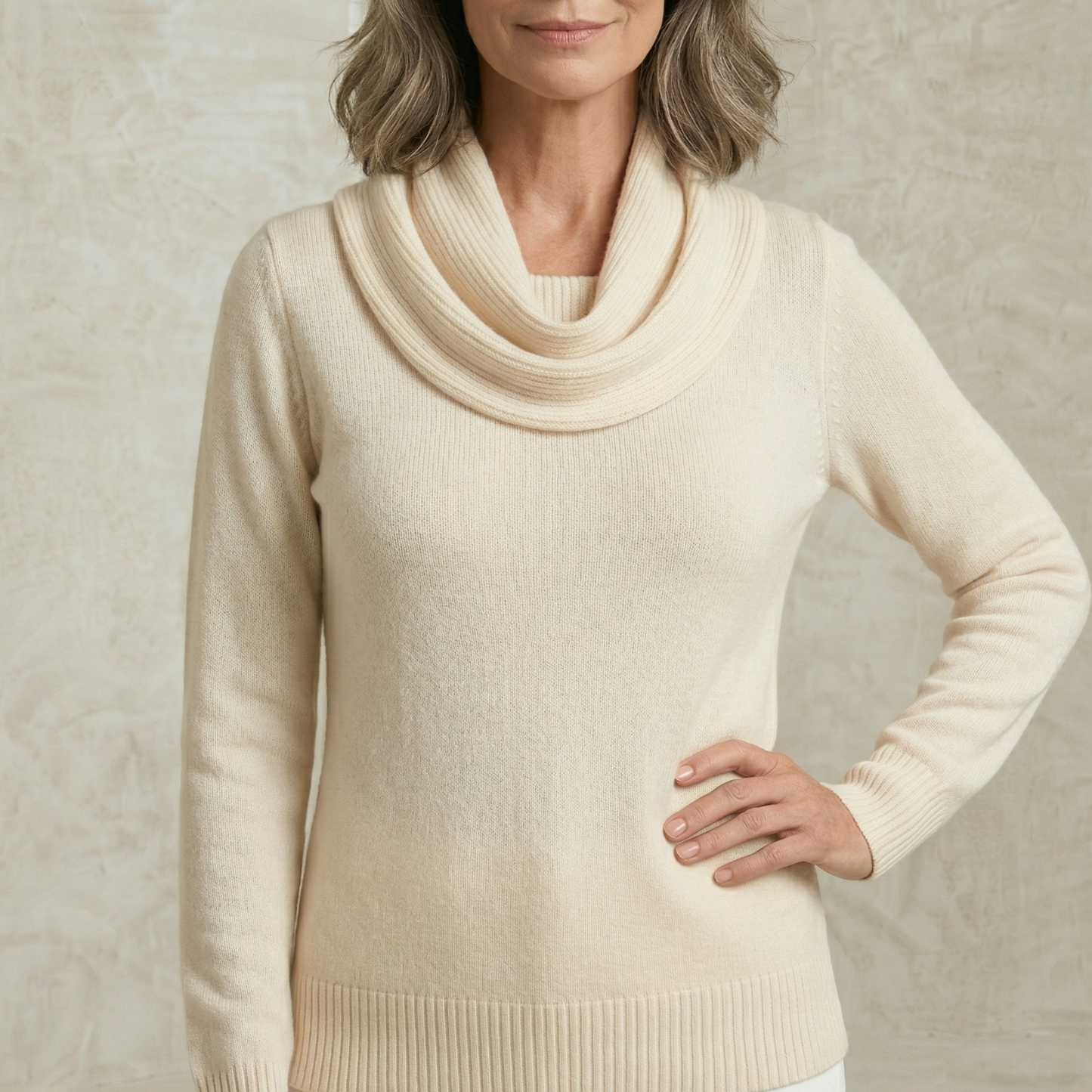 Delilah | Pleated Collar pulover
