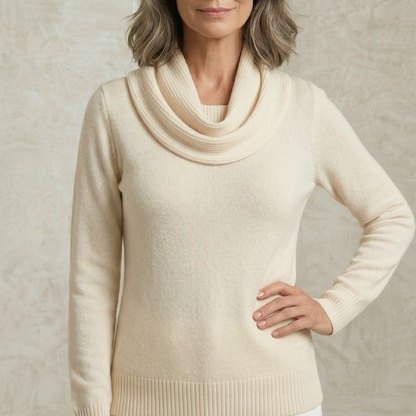 Delilah | Pleated Collar pulover