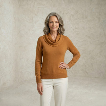 Delilah | Pleated Collar pulover