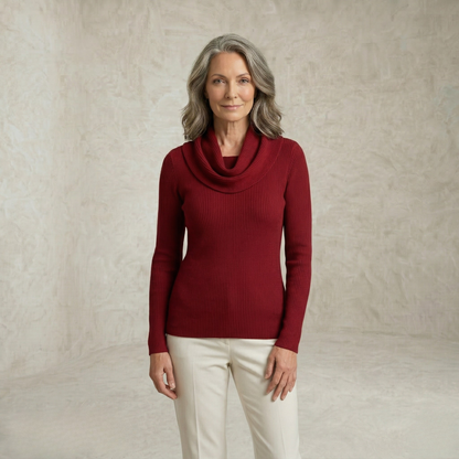 Delilah | Pleated Collar pulover