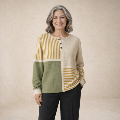 Fiona | Geometric pletena pulover
