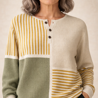 Fiona | Geometric pletena pulover