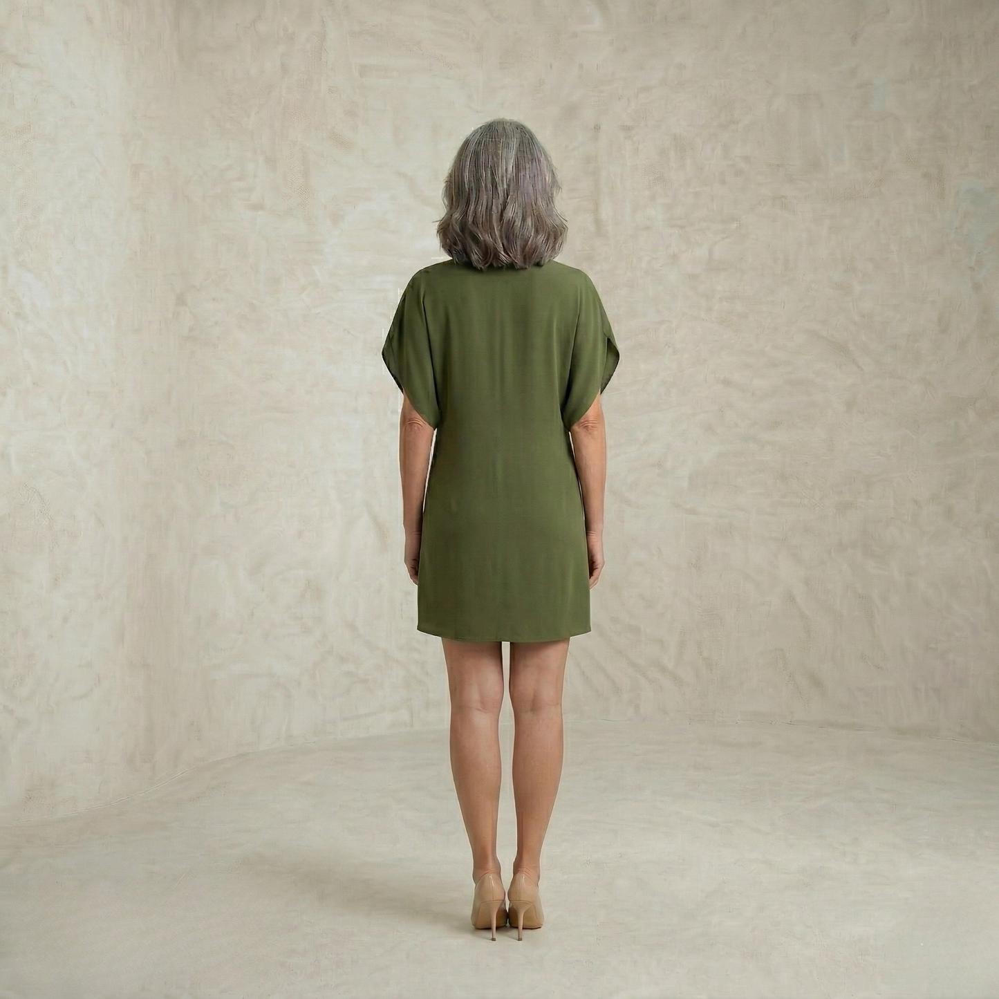 Gabrielle | Draped V Neck mini obleka