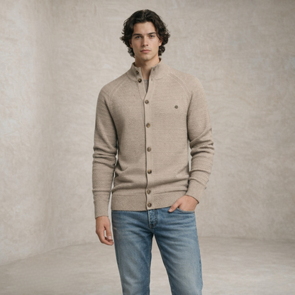 Jack | mock Neck Buttoned pulover