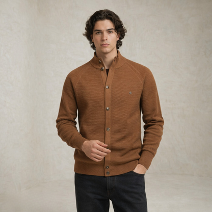 Jack | mock Neck Buttoned pulover