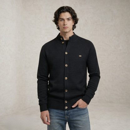Jack | mock Neck Buttoned pulover