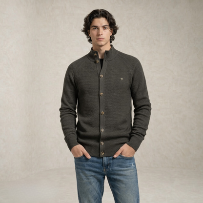 Jack | mock Neck Buttoned pulover