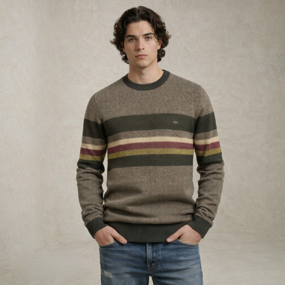 Jackson | multi-Črta Crewneck pulover