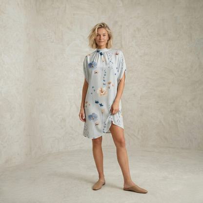 Hannah | Blush Cocoon mini obleka