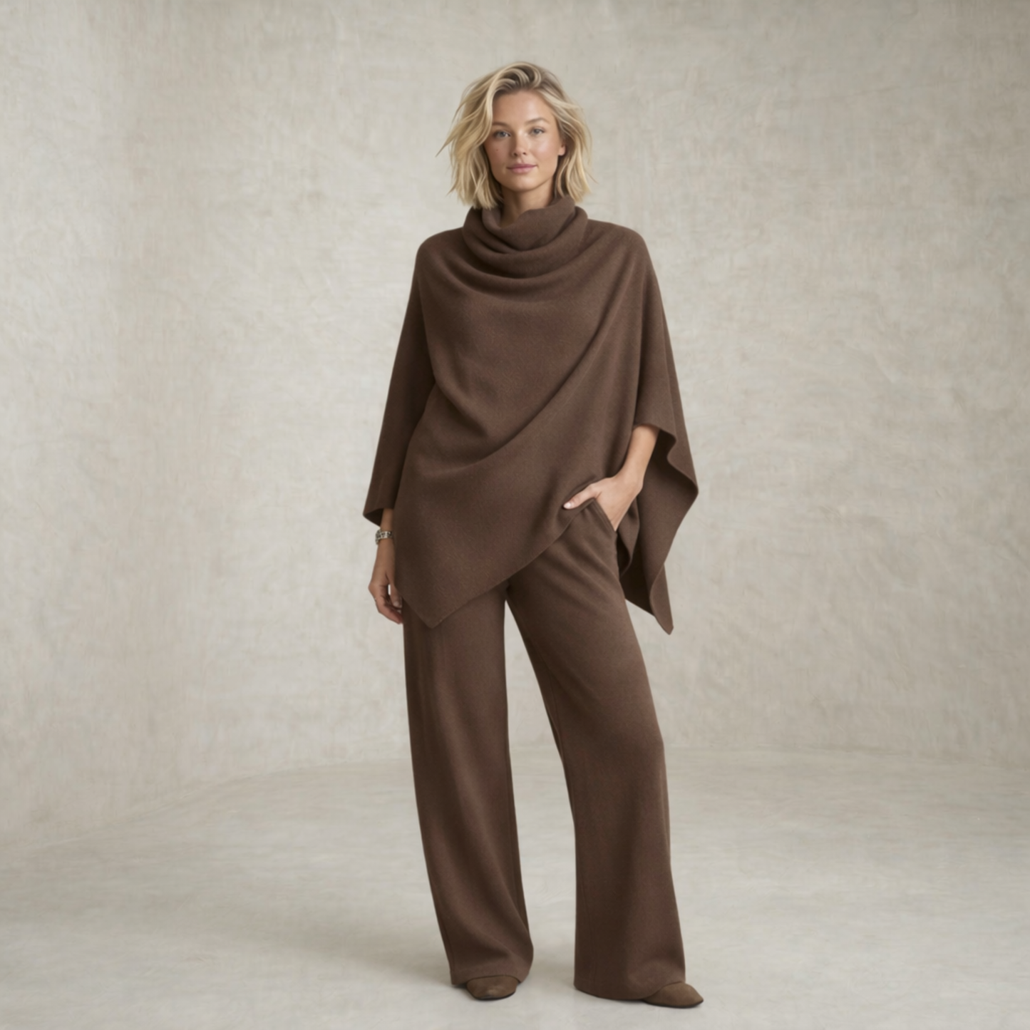 Marina | Eleganten drapiran dvodelni komplet