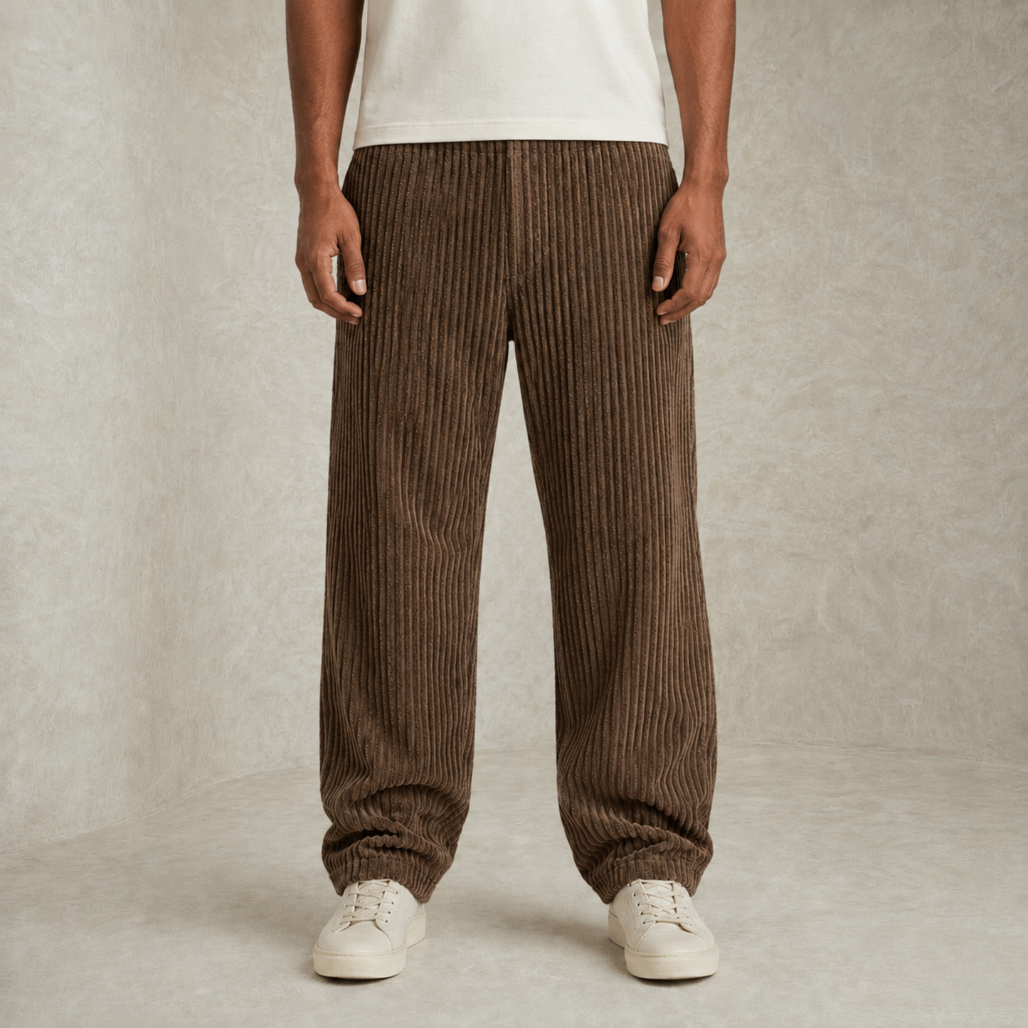 Martin | Textured z vrvico Corduroy hlače