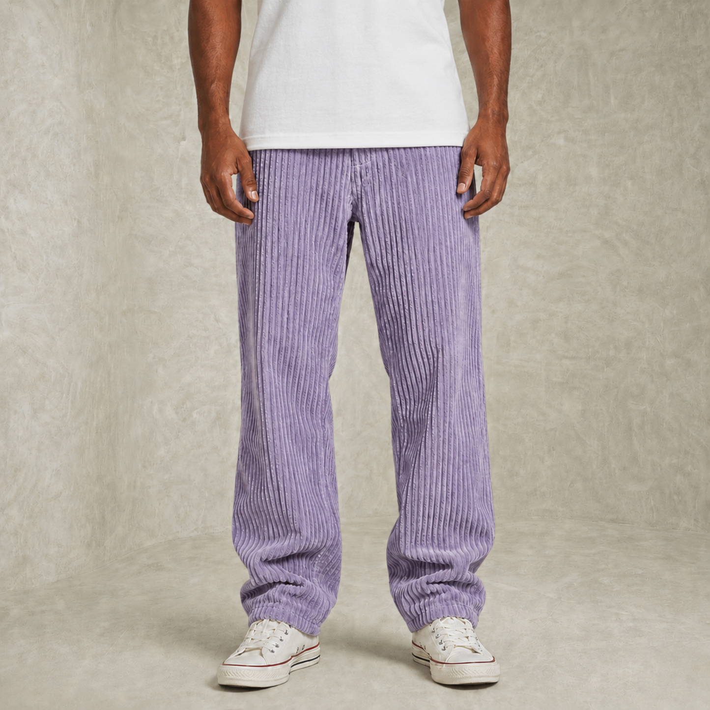 Martin | Textured z vrvico Corduroy hlače