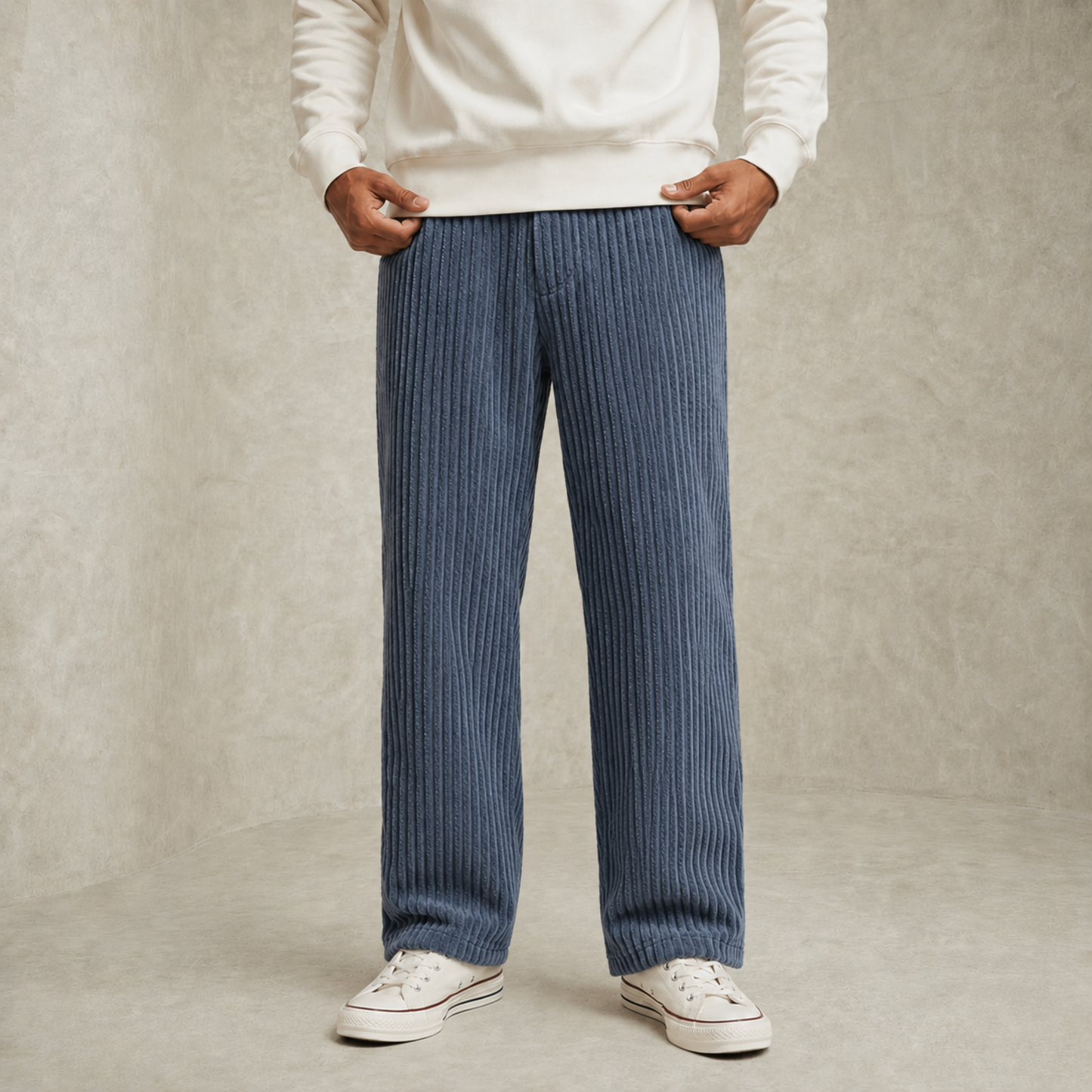 Martin | Textured z vrvico Corduroy hlače