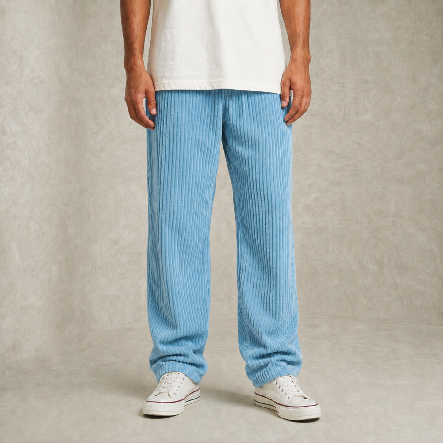 Martin | Textured z vrvico Corduroy hlače