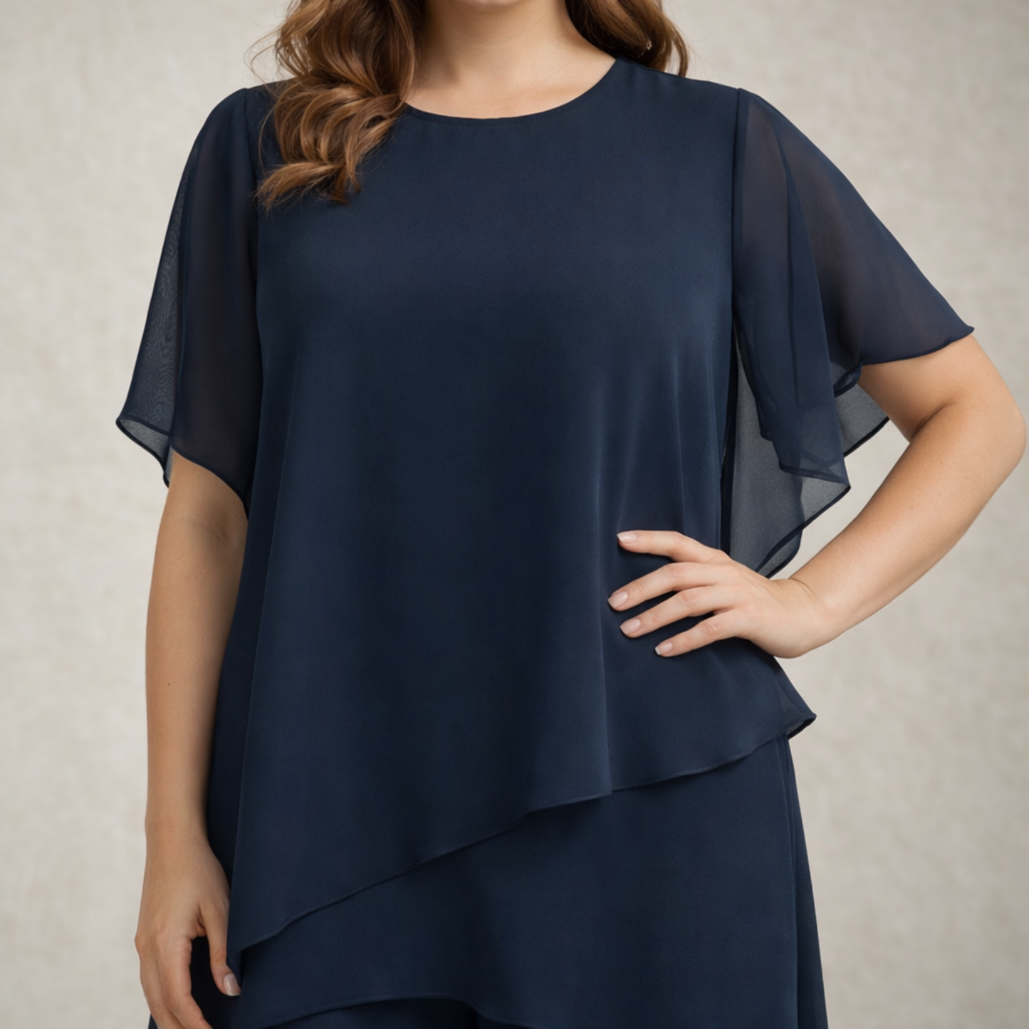 Patricia | Eleganten šifonast dvodelni komplet