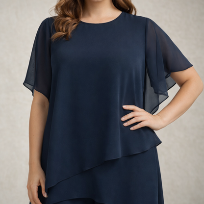 Patricia | Eleganten šifonast dvodelni komplet