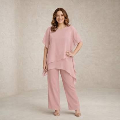Patricia | Eleganten šifonast dvodelni komplet
