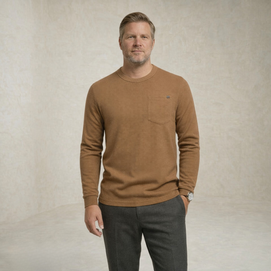 Sebastian | vafelj Pletena Pocket pulover