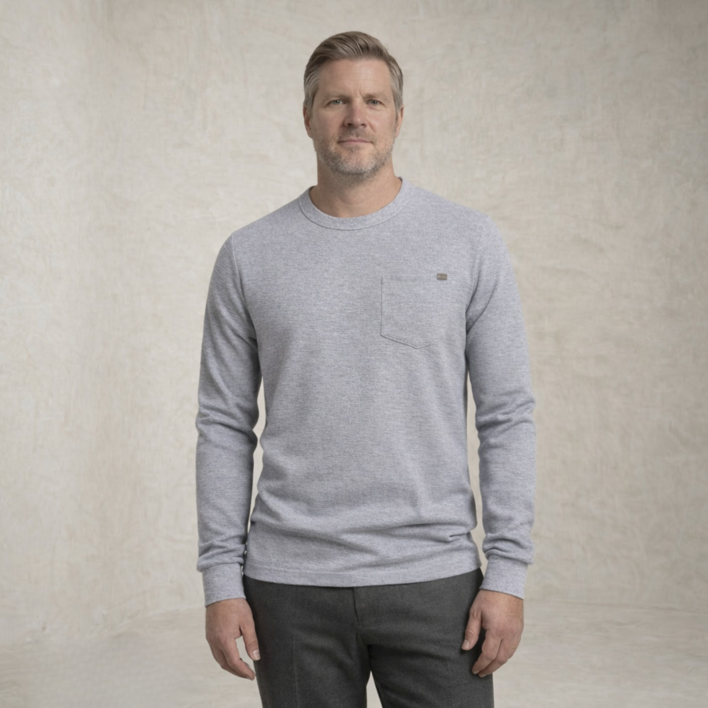 Sebastian | vafelj Pletena Pocket pulover