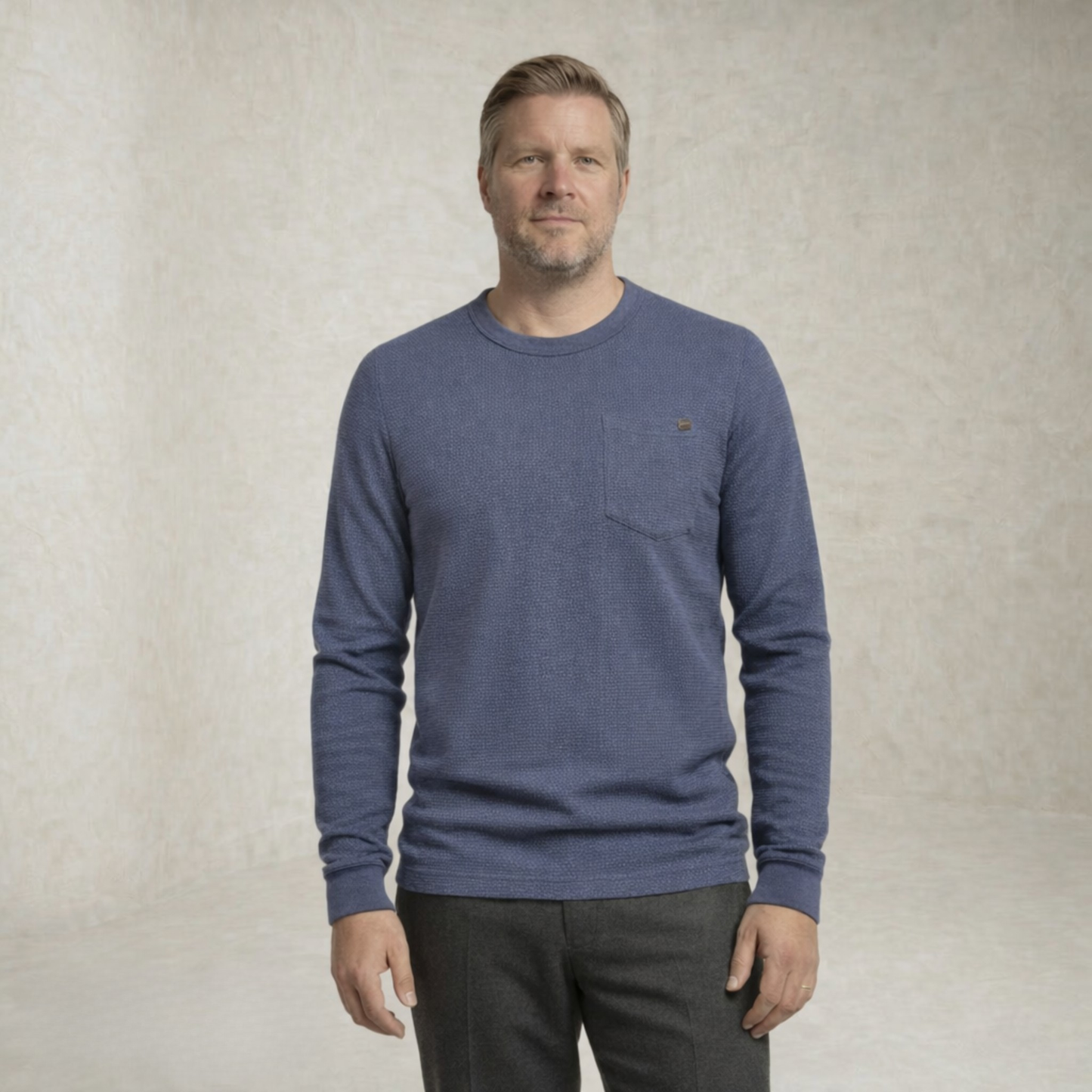Sebastian | vafelj Pletena Pocket pulover