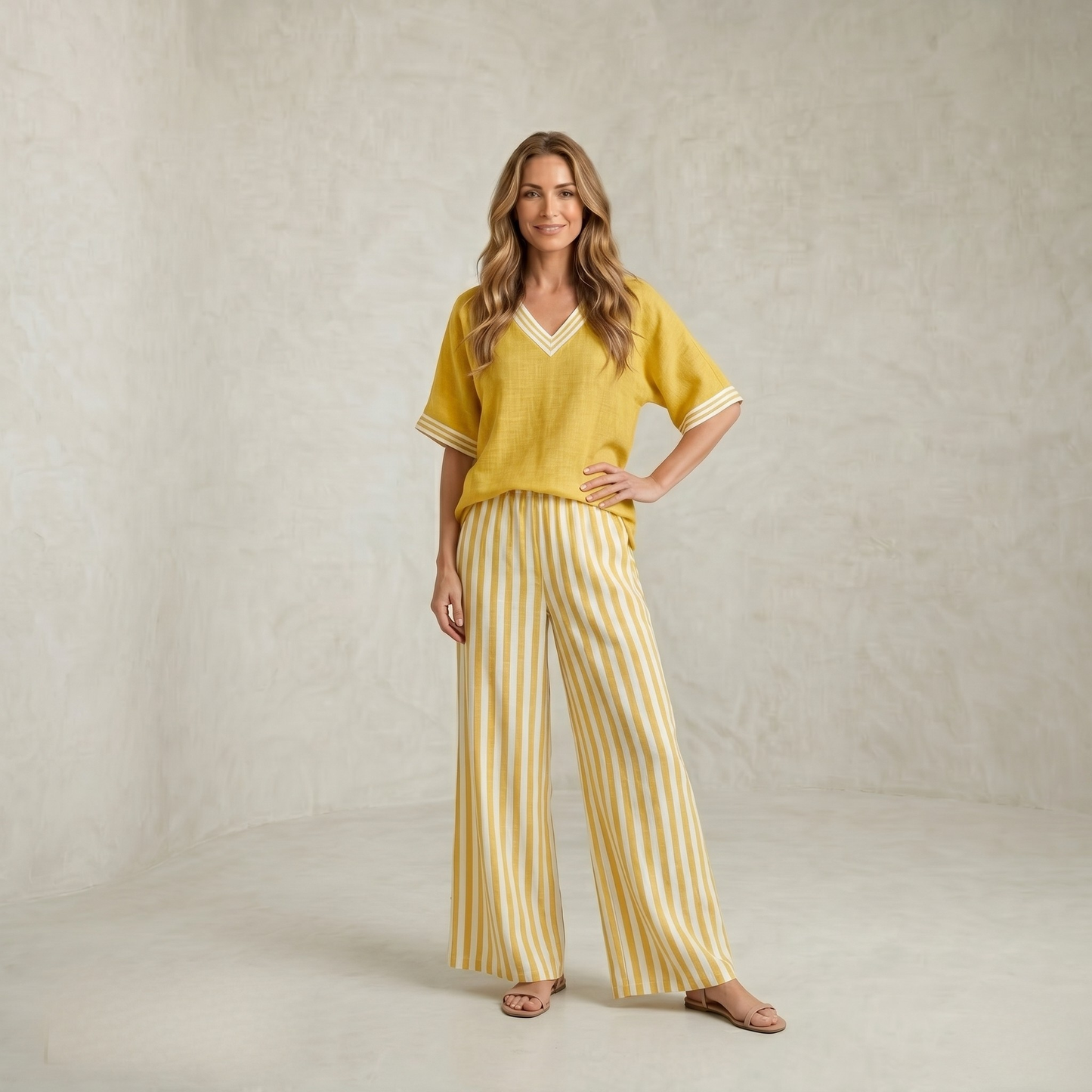 Tatiana | Eleganten lanen komplet