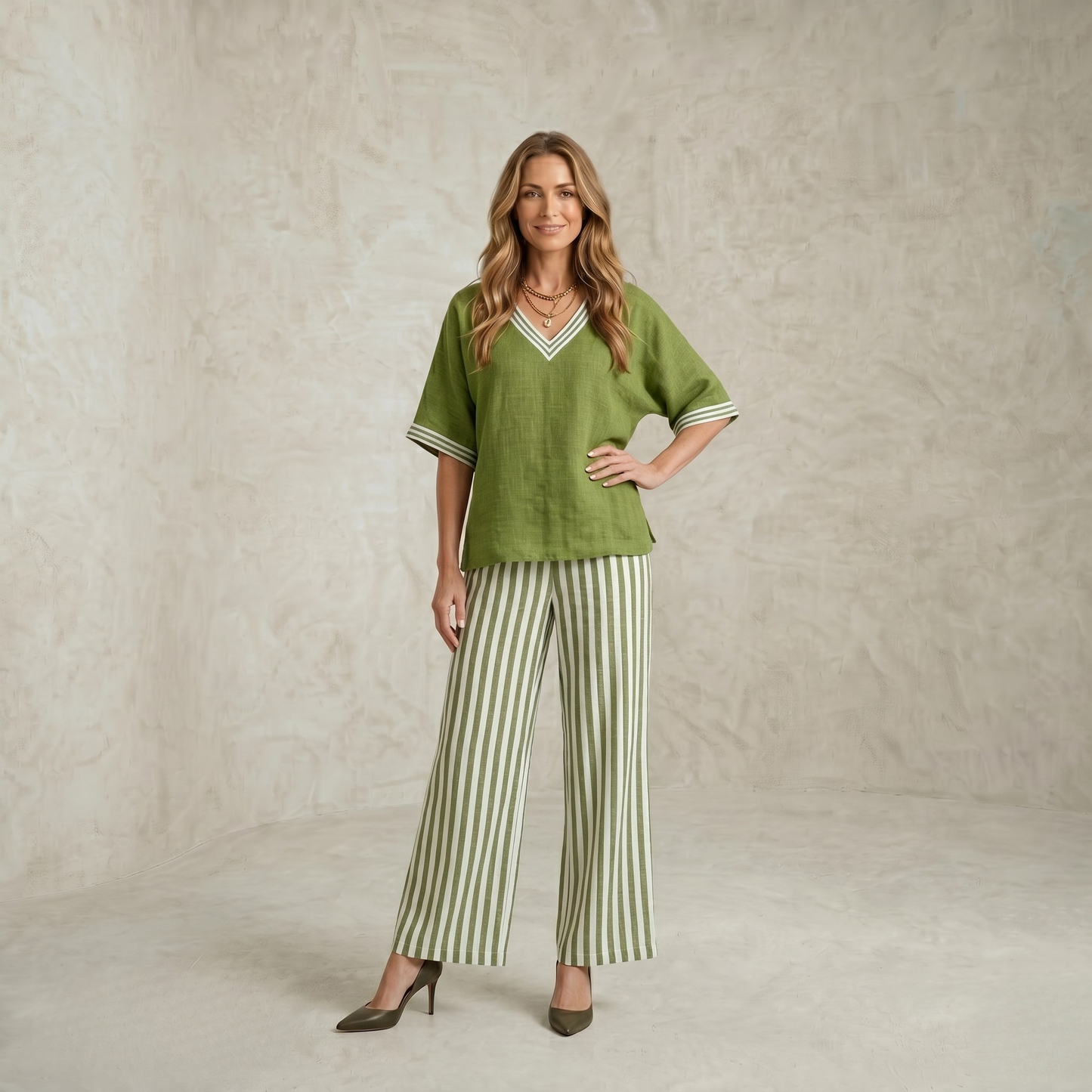 Tatiana | Eleganten lanen komplet