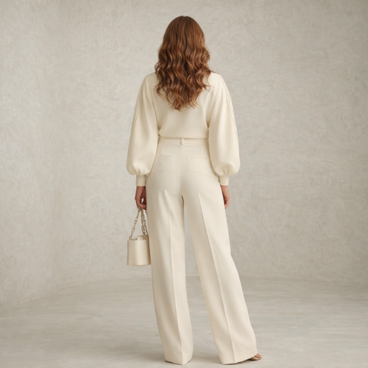 Yvonne | Eleganten rebrast komplet