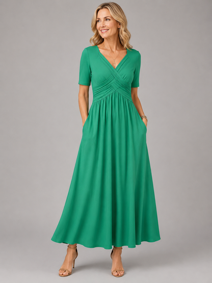 Angeli | Elegantna midi obleka za vsakdan in priložnosti