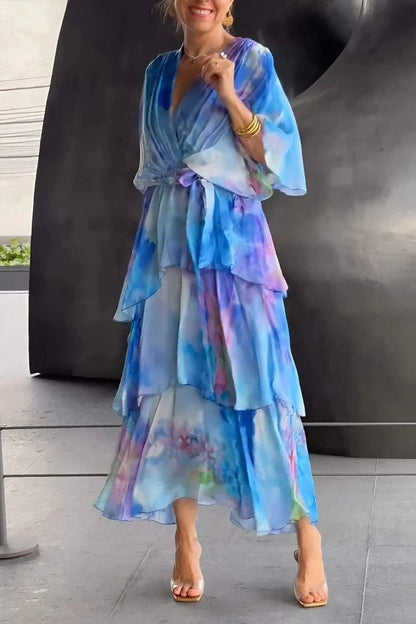 Casar | Elegantna šifonska obleka