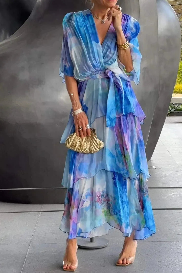 Casar | Elegantna šifonska obleka